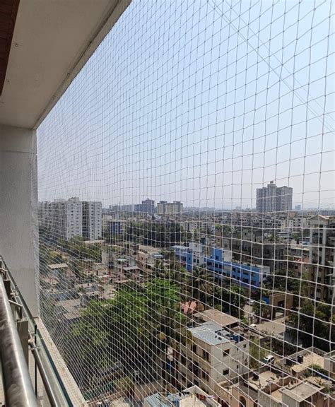 White 02mm Hdpe Balcony Safety Net Nylon At Rs 18sq Ft In Pune Id