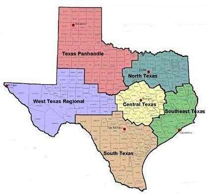 South Texas Area Map