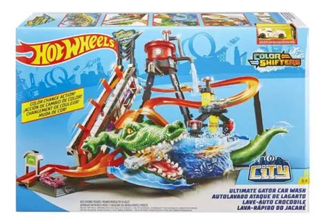 Pista Hot Wheels City Lava R Pido Jacar Car Wash Mattel Frete Gr Tis