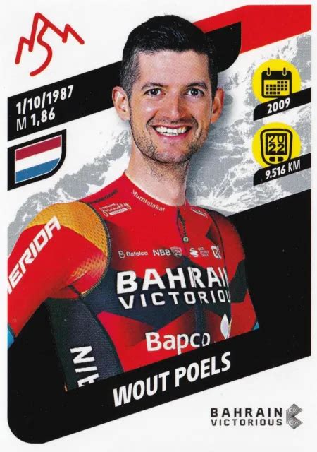 PANINI TOUR DE France 2023 81 Wout Poels Sticker Bahrain Victorius