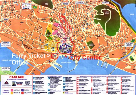 Map of Cagliari