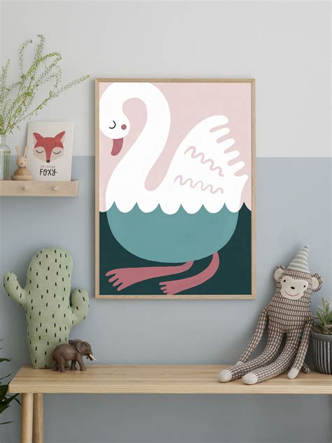 New Cute Posters Available Worldwide By Michelle Carlslund Swans Art