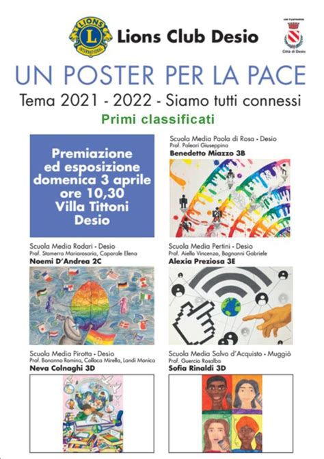 UN POSTER PER LA PACE Villa Tittoni Desio