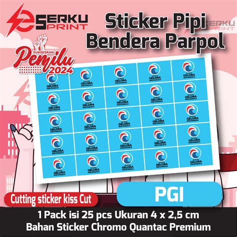 Jual Stiker Pipi Logo Parpol Sticker Pipi Caleg Stiker Bendera