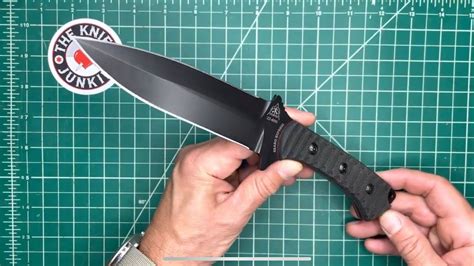 TOPS Szabo Express Double Edge Fixed Blade Knife Up Close YouTube