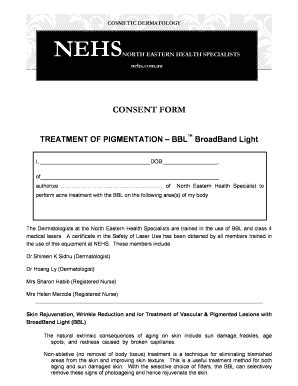 Fillable Online Bconsentb Form Nehscomau Fax Email Print PdfFiller