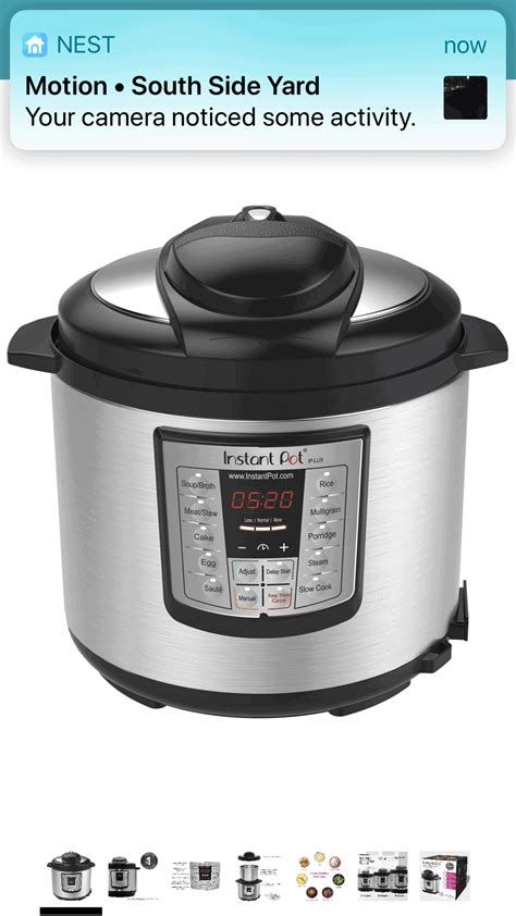 Instant Pot Lux V V Qt In Multi Use Programmable Pressure