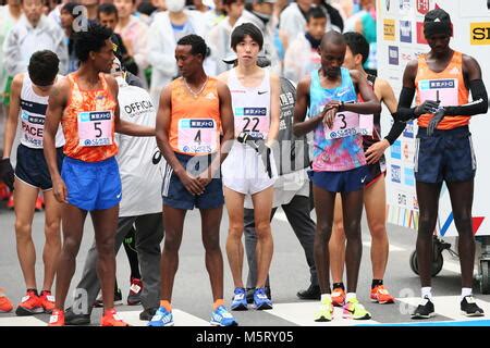 tokyo japan  feb  yuta shitara jpn marathon yuta