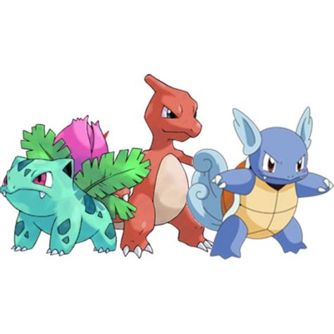 Charmeleon Wartortle Ivysaur