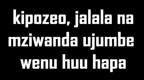 Kipozeo Hemedi Jalala Na Mziwanda Ujumbe Wenu Huu Hapa Shk Abuu