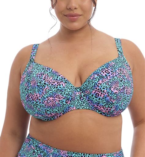 Elomi Electric Savannah Plunge Underwire Bikini Top ES800702 40FF