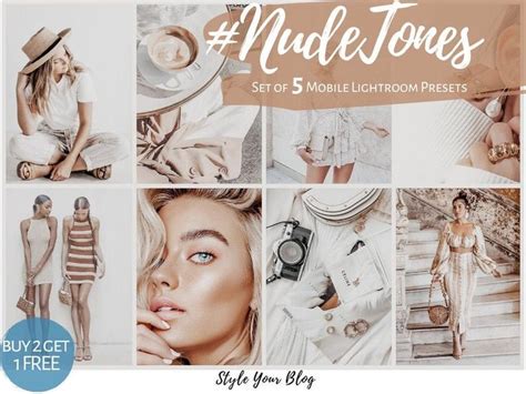 NUDE TONES Presets Lightroom Mobile Desktop Latte Preset Beige