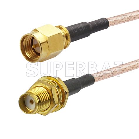 Sma Male To Sma Female Bulkhead Cable Using Rg Coax