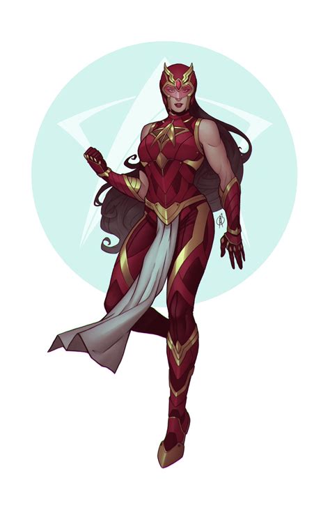 Artstation Darna Space Suit Alfonso Maesa Superhero Design