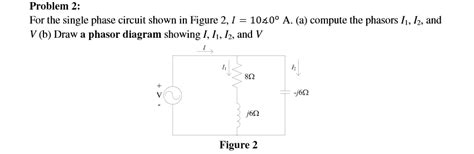 Solved Problem 2: For the single phase circuit shown in | Chegg.com