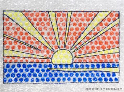 Roy Lichtenstein Pop Art For Kids Sunrise Template Included Messy