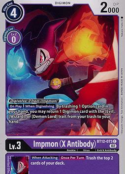 Impmon X Antibody Across Time Booster Serien Einzelkarten Digimon