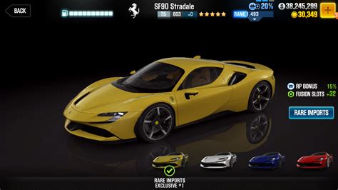 Ferrari SF90 Stradale specs : r/CSRRacing2