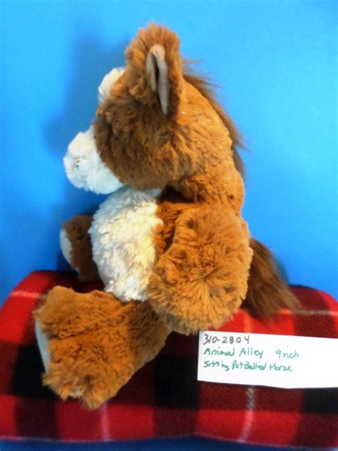 animal alley sitting pot bellied horse pony beanbag plush hurricane