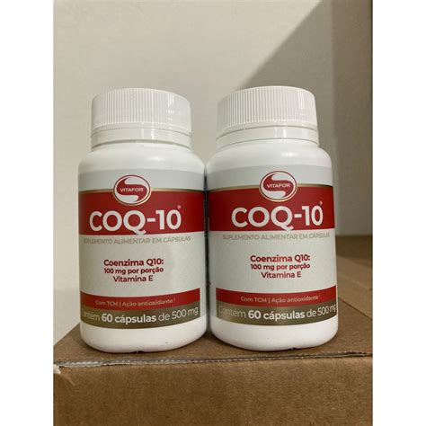 Kit X Pote Coq C Psulas Vitamina E Coenzima Q Vitafor