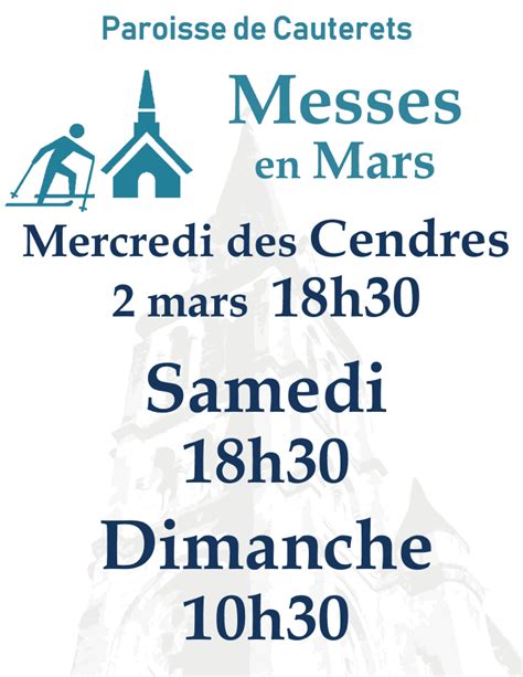 Messes En Mars Paroisse De Cauterets