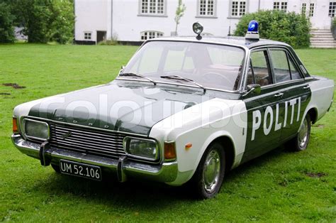 Gamle Danske Politi Bil I Et Museum Der Anvendes Til Olsen Banden