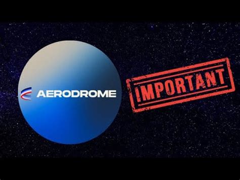 AERODROME FINANCE Its Very Important To Understand This About AERO