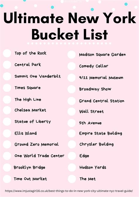 The Ultimate New York Bucket List 111 Best Things To Do In Nyc New York Bucket List Best