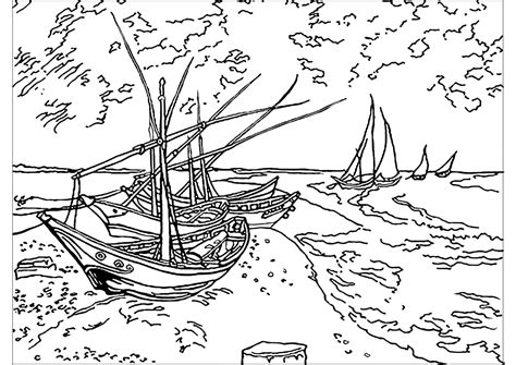 Obra De Van Gogh Para Colorir - 5