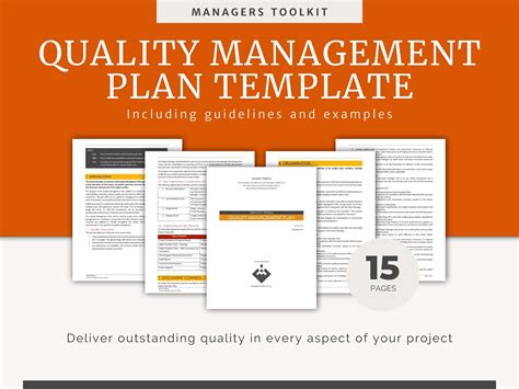 Quality Management Plan Template Fully Editable Ms Word With Examples