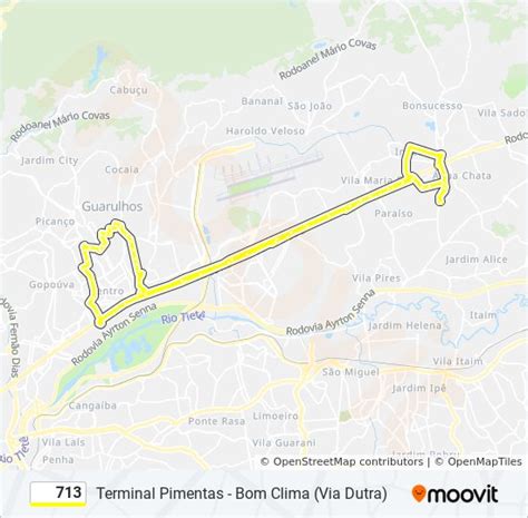 Rota Da Linha Hor Rios Paradas E Mapas Terminal Pimentas Bom