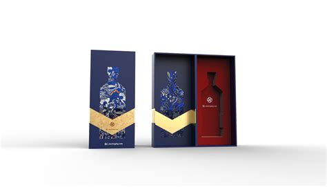 Wine packaging gift box design on Behance