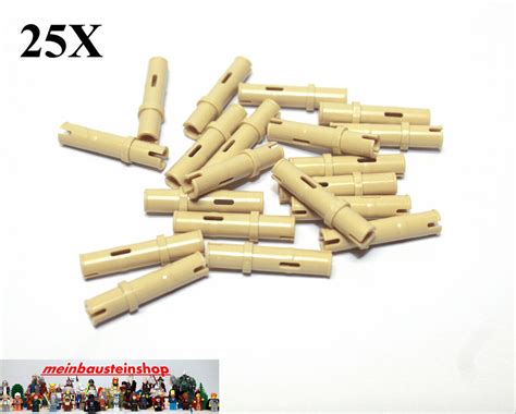 25X LEGO 32556 Technic Long Pins Connector Connector 3L Beige Tan EBay