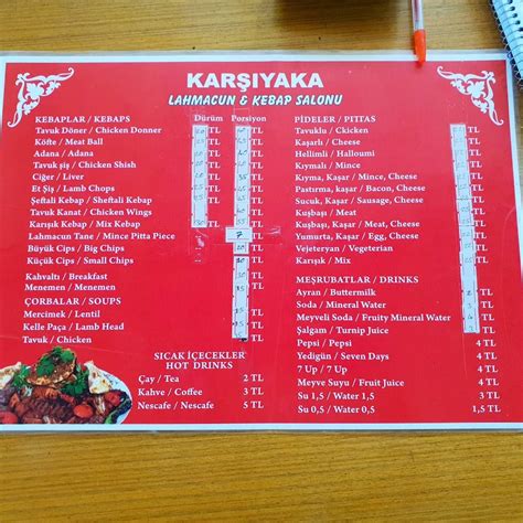 Menu At Akbulut Lahmacun Ve Kebab Salonu Cyprus