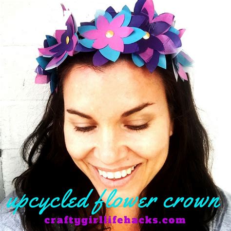 Diy Upcycled Flower Head Crown