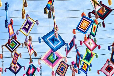 El Ojo De Dios Nayarit Arte Mexicano Lluvia De Ojos De Dios Tejido