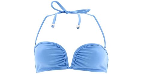 Nanushka Ou Bikini Top In Blue Lyst