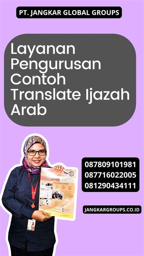 Layanan Pengurusan Contoh Translate Ijazah Arab Jangkar Global Groups