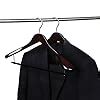 Amazon Luxury Wide Shoulder Wooden Hangers 2 Pack With Velvet Bar