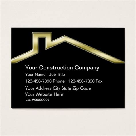 Construction Business Cards | Zazzle