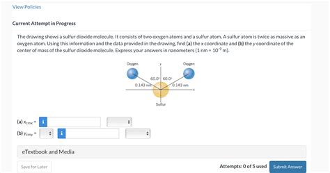 Solved The drawing shows a sulfur dioxide molecule. It | Chegg.com