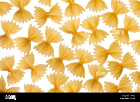 Italian Raw Pasta Farfalle Bow Tie Butterfly Stock Photo Alamy