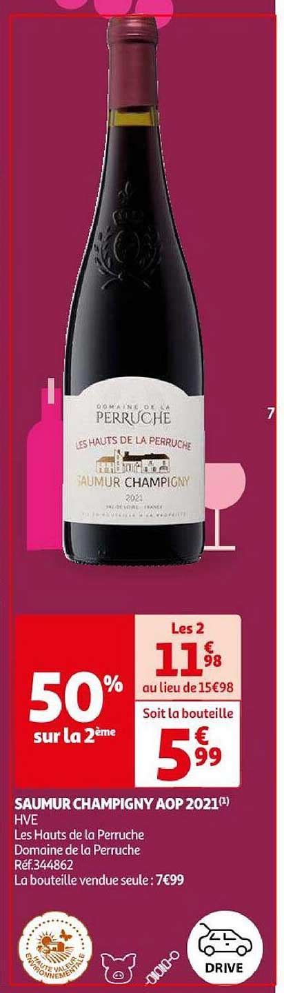 Promo Saumur Champigny Aop 2021 Hve Les Haus De La Perruche Domaine De