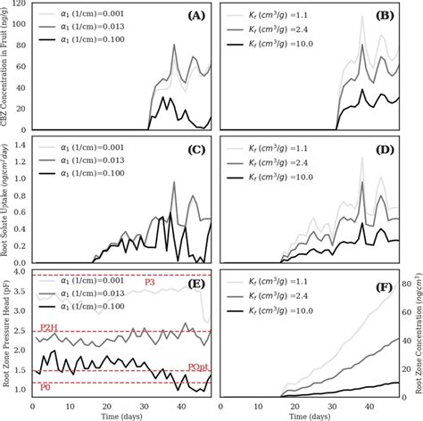 Sensitivity Analysis Results A And B Simulated CBZ Concentrations