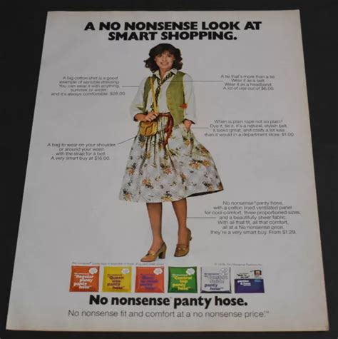 PRINT AD Sexy Heels Lady Long Legs Brunette No Nonsense Pantyhose Feminine PicClick UK