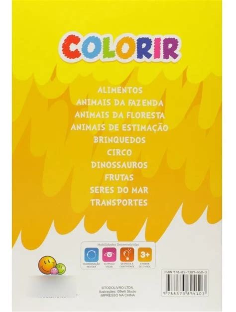 Livro Colorir Circo Todo Livro Papellotti