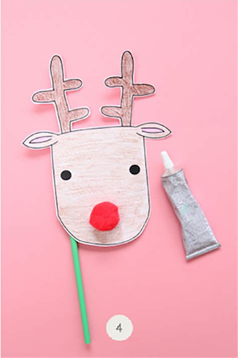 Printable Reindeer Mask For the Kids | Minted