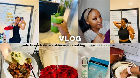 Vlog Spend A Few Days With Me Solo Brunch Date Skincare Gym