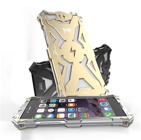 New Design Armor Heavy Dust Metal Aluminum Thor Ironman Protect Phone