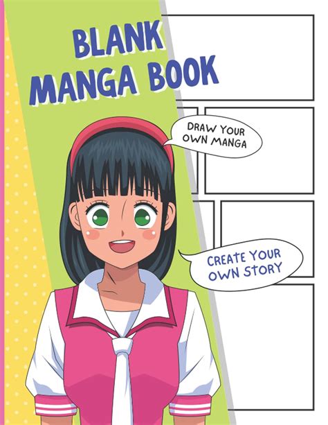 Buy Blank Manga Book Draw Your Own Comic Book Simple Layout Anime